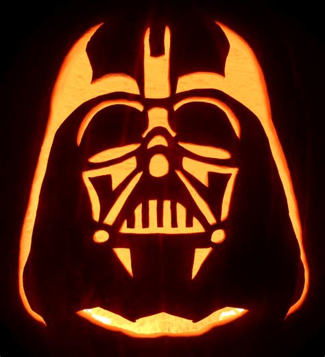 Darth Vader Pumpkin Template
